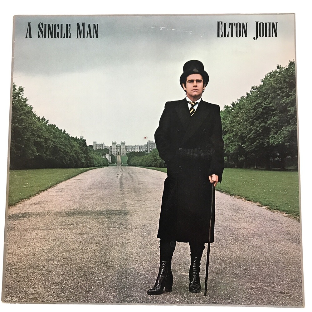 Elton John A Single Man Vinyl LP 1978 MCA-3065 Gatefold Song For Guy